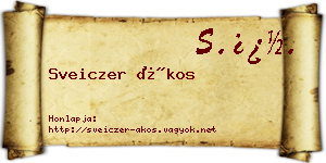 Sveiczer Ákos névjegykártya