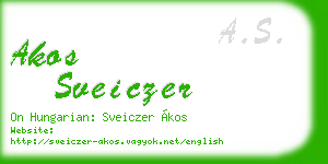 akos sveiczer business card